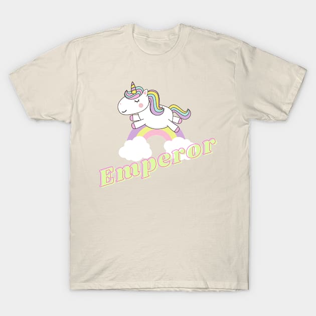 emperor ll unicorn T-Shirt by j and r